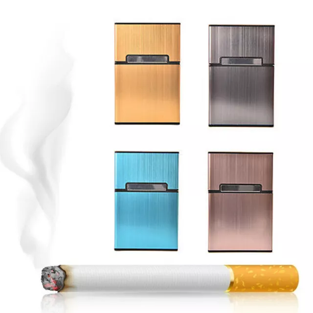 Aluminum Metal Tobacco Holder Cigarette Case Storage Pocket Box for 20 Cigarette 3