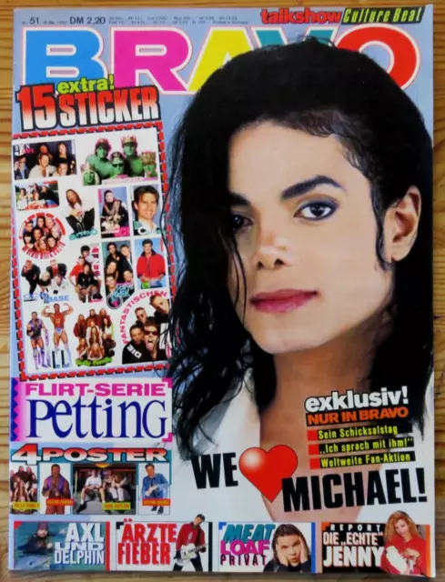 Bravo 51/93 Titelfoto:Michael Jackson,Poster:Brian Adams,Soul Asylum,Kelly Famil