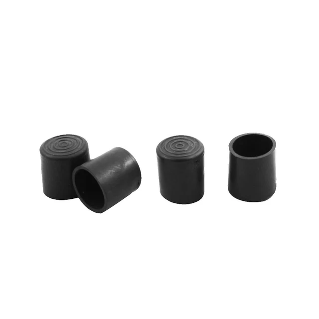 10 Patins Caoutchouc Protection Pieds Chaise Table – Noir 25x15mm Uxcell