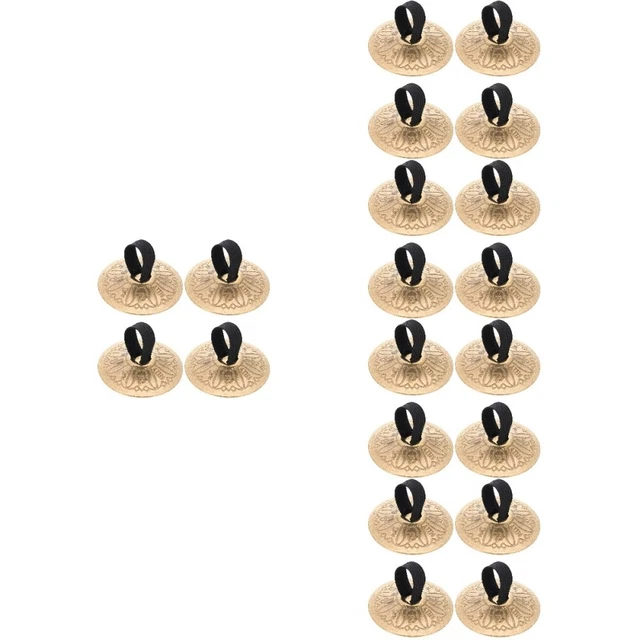 10 Pairs Kupfer Becken Tanzendes Musikinstrument Finger Frau Klein Zubehör