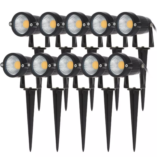 LOT 5W COB LED Landscape Light Low Voltage Outdoor Yard Garden Spot Lights T0V3