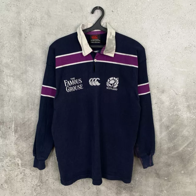 Scotland 2000 2002 Rugby Union Shirt Canterbury The Famous Grouse Jersey Size L