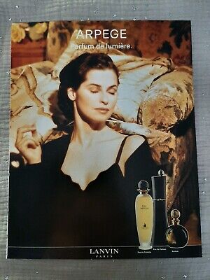 Perfume Ad Lanvin Publicité papier Parfum Lanvin éclat d'Arpège de 2005 