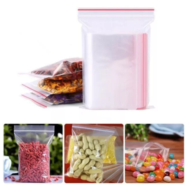 Reclosable Packaging Storage Poly Clear Jewelry Zip Bags PE Pouch Plastic