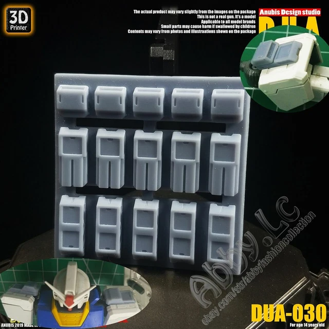 SIDE 3 Metal Detail Up Kit – Silver Energy Cable / Tube Pipes For MG/HG Gundam – Size S - View #2