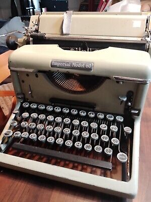 Vintage 1950s Imperial Model 60 Typewriter Prop/Display Piece Requires Service