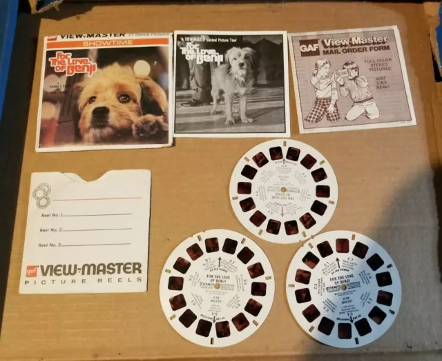 Gaf H54 For The Love of Benji Viewmaster Reels Packet