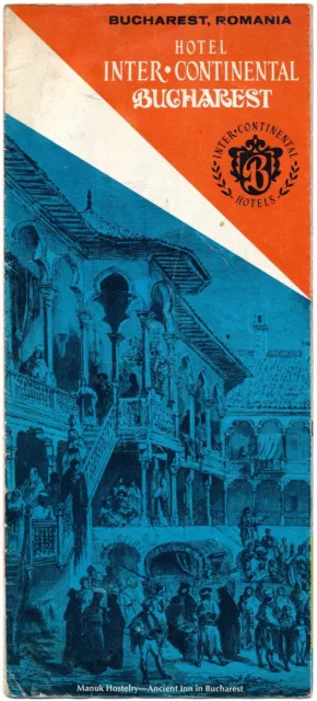 Intercontinental Hotel Guide Brochure Bucharest Inter Continental Extremely Rare