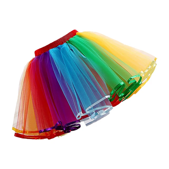 Gonna tutù in rete arcobaleno gonna tutu gonna garza goppe da balletto
