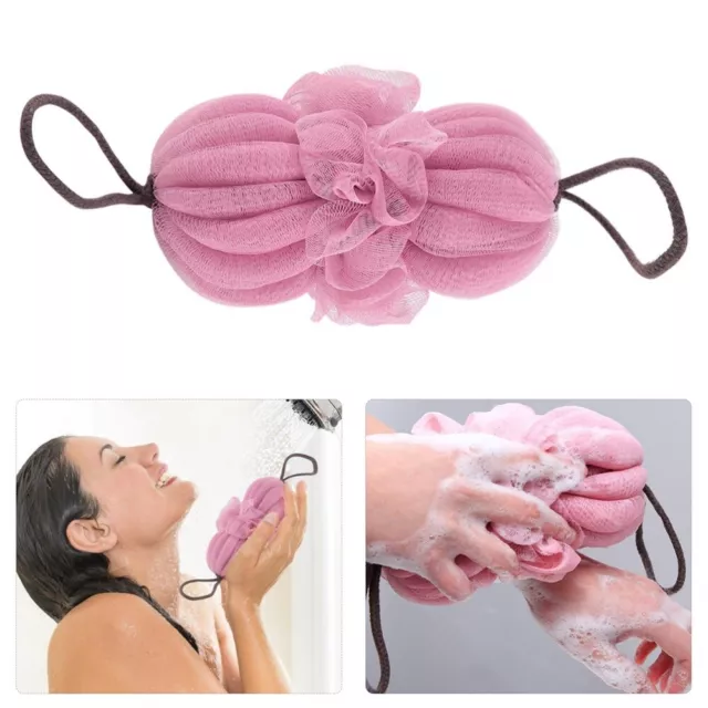 3 pz Loofah Spugna Palla Spugna Vasca Vasca Da Bagno Fiore Esfoliante Bambino