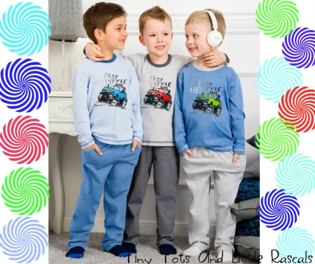 Ensemble pyjamas en coton pour tout-petits garçons enfants vêtements de nuit taille 4 - 6 ans