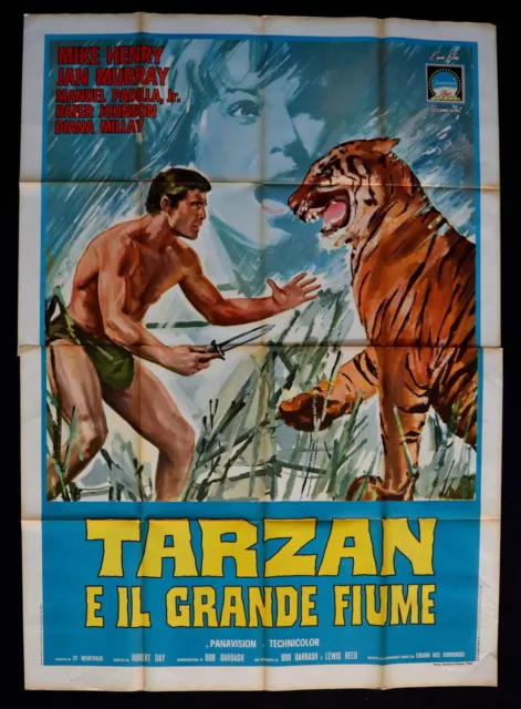 Manifesto Tarzan Y El Grande Río Mike Henry Murray Padilla Tigre A262