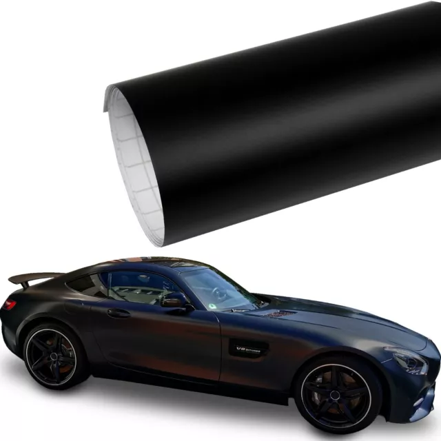 FILM VOITURE [9,8 €/m2] noir mat Car Wrap film adhésif voiture