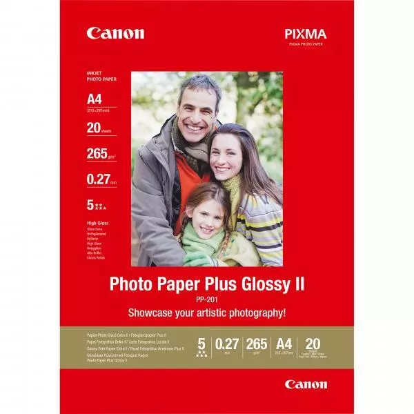 Canon PP-201 carta fotografica Bianco Lucida A4