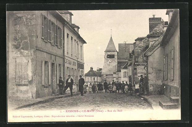 CPA Ressons-sur-Matz, Rue du Bail