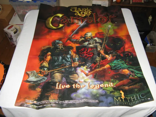 Dark Age Of Camelot 2001 Full Color Large 27" x 35" PC Video Game Poster