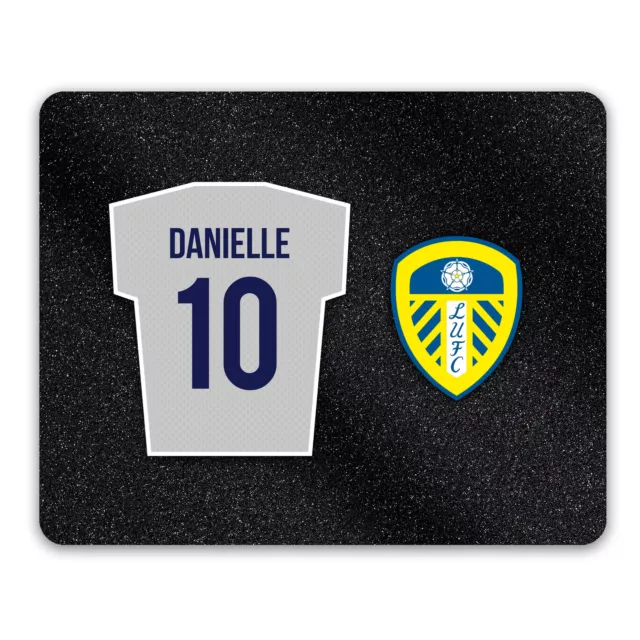 Leeds United Mouse Mat Personalised Shirt Name Number Official LUFC Mousepad