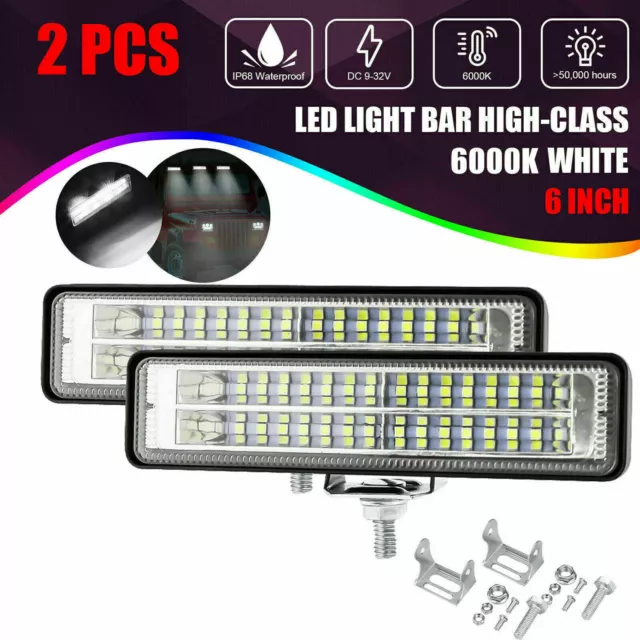 2X Fari da Lavoro LED Fari Posteriore Offroad SUV 12V 24V
