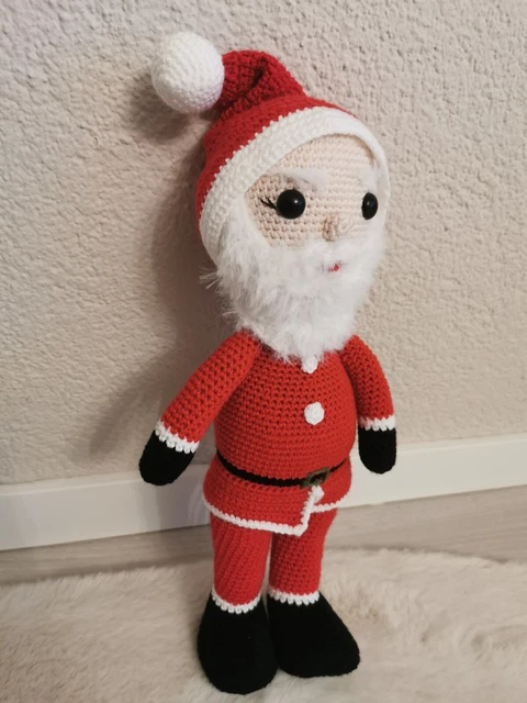 Amigurumi puppe gehäkelt Handarbeit Weihnachten Christmas weihnachtsmann