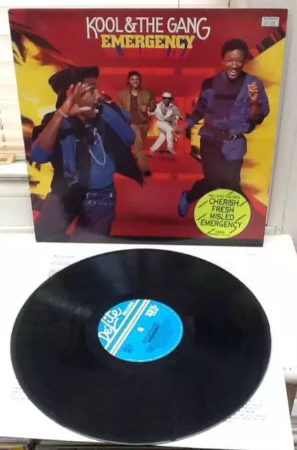 KOOL & THE GANG - EMERGENCY LP Album Record inc CHERISH & FRESH : Mint Vinyl