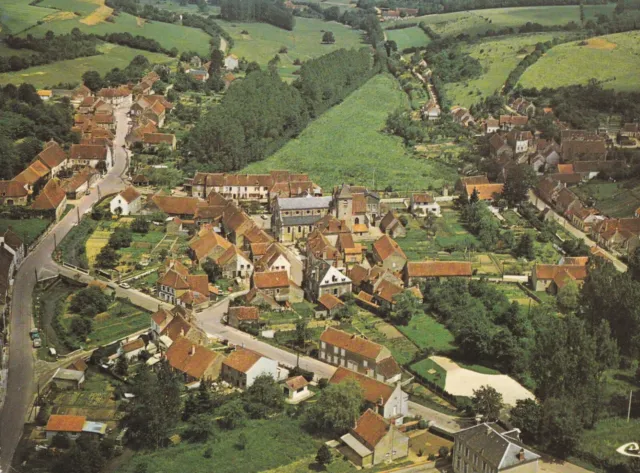Carte postale card 10x15cm CHAPELLE-SAINT-ANDRE NIEVRE vue aérienne timbrée 1980