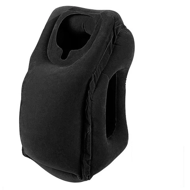 Inflatable Air Cushion Travel Pillow Headrest Airplane Plane Rest Neck New