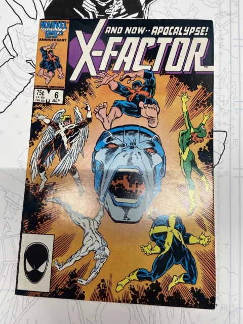 X-Factor #6 MARVEL 1st Appearance of Apocalypse July 1986