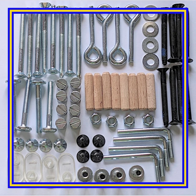 IKEA GULLIVER/ SUNDVIK Cot Bed Crib Complete Set of Parts/ Pack/ Kit