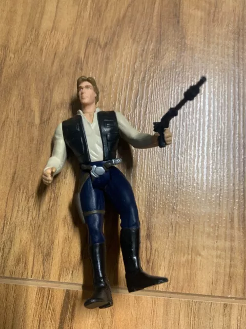 Star Wars Power Of The Force 3.75" Han Solo Action Figure 1995 Kenner Vintage