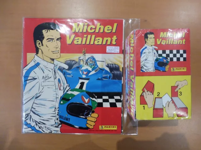 1 Boite 100  Pochettes Sceller + Album Michel Vaillant  ! Neuf Collector 1992 !