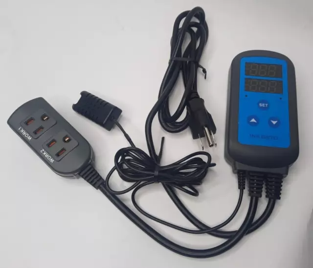 Inkbird Plug-n-play Humid Control IHC-200 Dual Stage Fan IHC 200 Reptile Mush