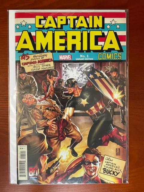 Captain America Anniversary Tribute NM 9.4 Bag And Board Gemini Mailer