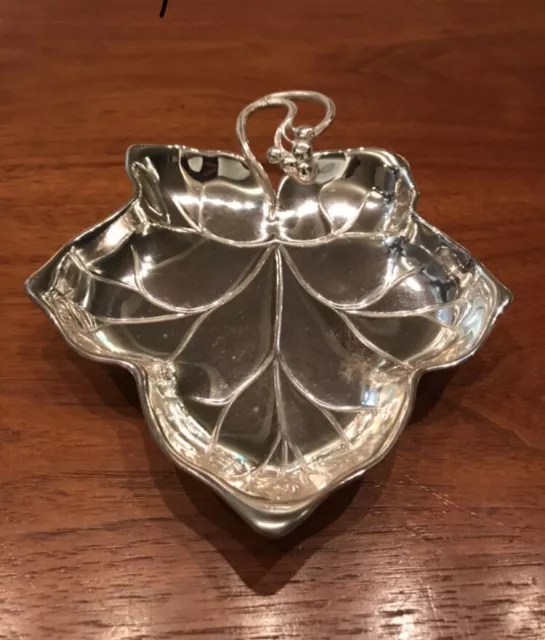 Very early WMF Sliver plated vine leaf tray 1930s-50s stamped twice uncleaned