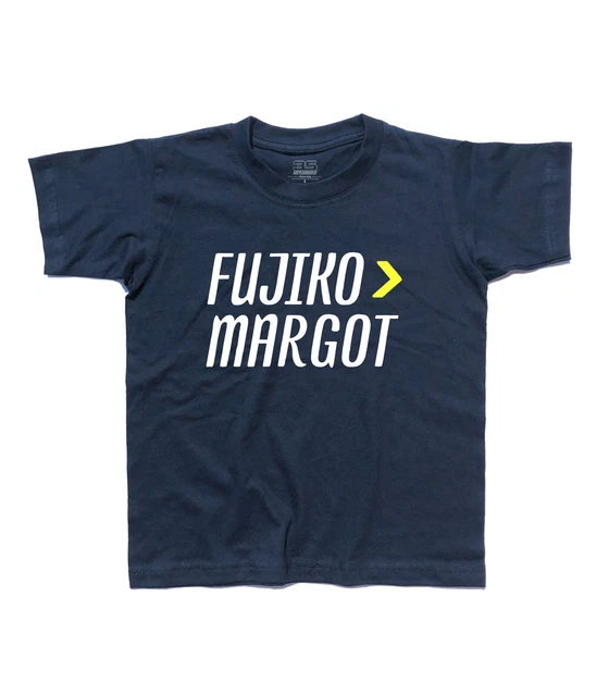 T-shirt bambino FUJIKO è meglio di MARGOT ispirata a LUPIN cartoni cult Jigen