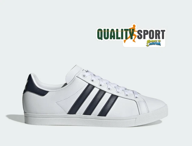 ADIDAS COAST STAR Blanc Bleu Chaussures Homme Sportif Baskets