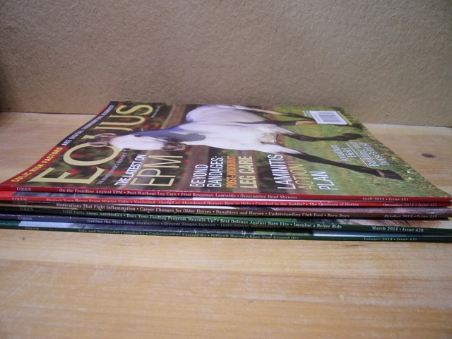 Equus horse Magazine Lot Of 6 2014 2015 436 437 438 445 447 451