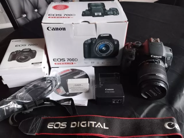 Canon EOS 700D SLR-Digitalkamera -(Kit mit EF-S 18-55mm IS STM. ..WIE NEU