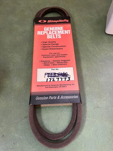 Simplicity Mower V-belt Heavy Duty Aramid Replacement Belt For
