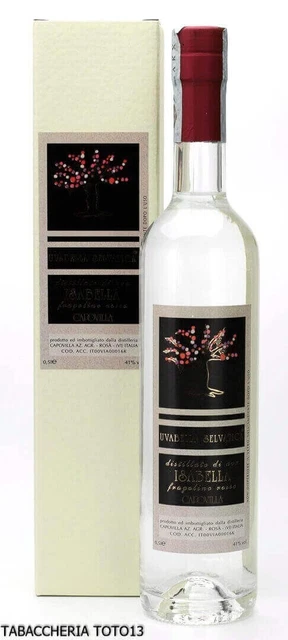Capovilla distillato di Uva Isabella Rossa Vol.41% Cl.50