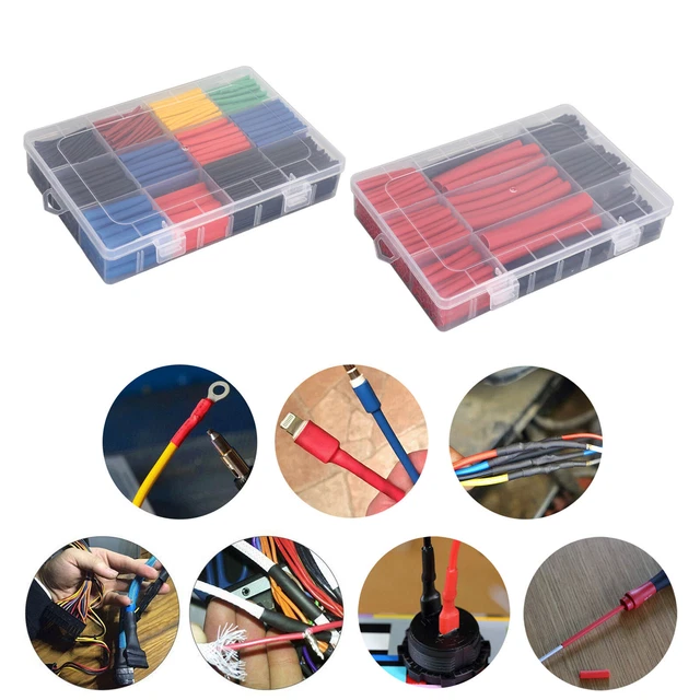 BeMatik - Chaleur rouge gaine rétractable de 6,4 mm en rouleau de 3m