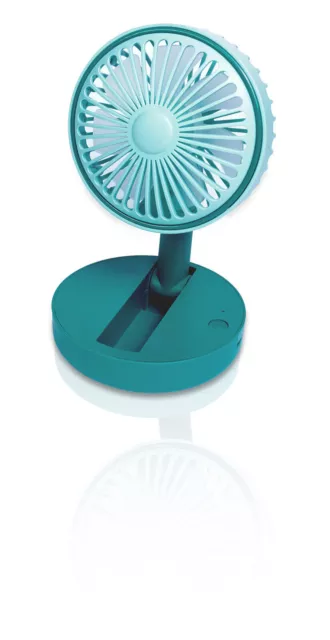 PREMIAIR Prem-I-Air Compact USB Rechargeable Desktop Fan with Adjustable Head