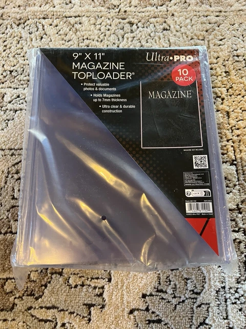 Polycarbonate Plaque New (2 Pk) BCW 9x11.5 Magazine Toploader 5mm Rigid PVC Holder | UK Hard Rock Magazine