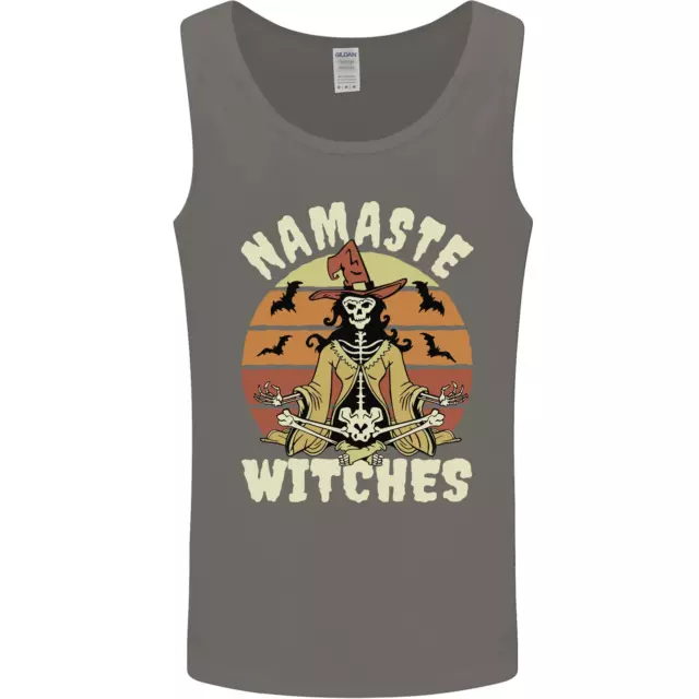 Namaste Witches Funny Halloween Mens Vest Tank Top 2