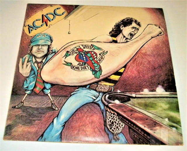AC/DC - Dirty Deeds Done Dirt Cheap (ALBERT) LP Vinyl Orange Label APLP 020! VG+