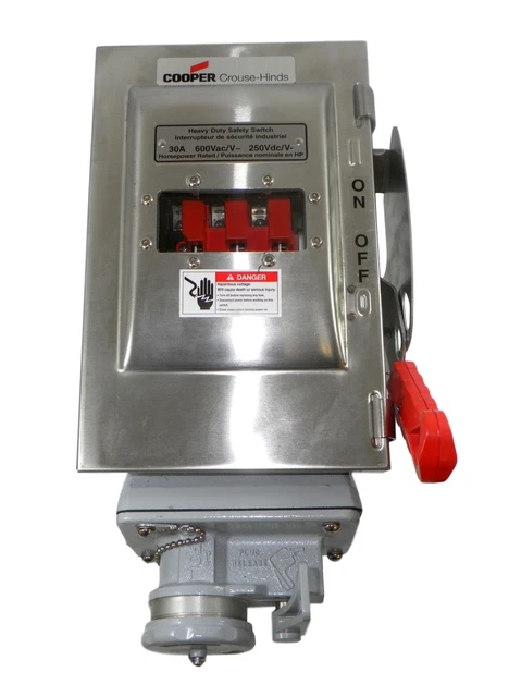 Eaton Crouse-Hinds WSRDW33542, 30A, Sm S901 Réceptacle Enceinte W / Vue Fenêtre