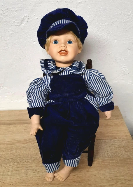 POUPÉE D'ARTISTE POUPÉE en porcelaine doll 35 cm collector rare vintage