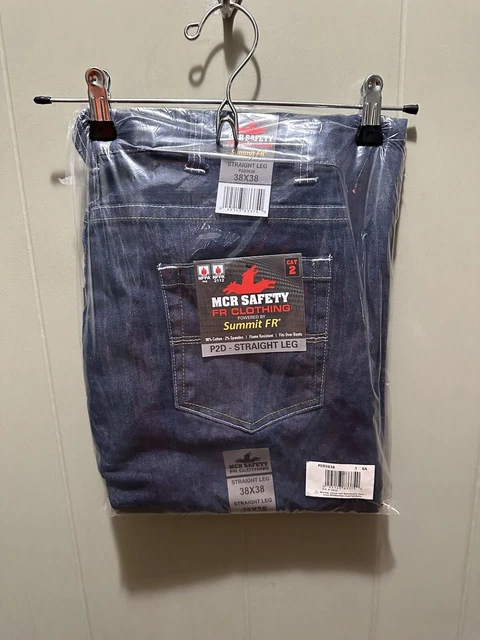MCR Safety Summit FR® Flame Resistant FR Jean Pants P2D Straight Leg 38x38 BNWT