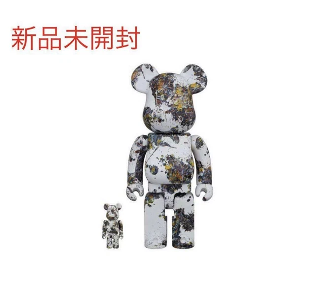 BE@RBRICK JACKSON POLLOCK studio SPLASH 100% 400% Bearbrick medicom toy ...