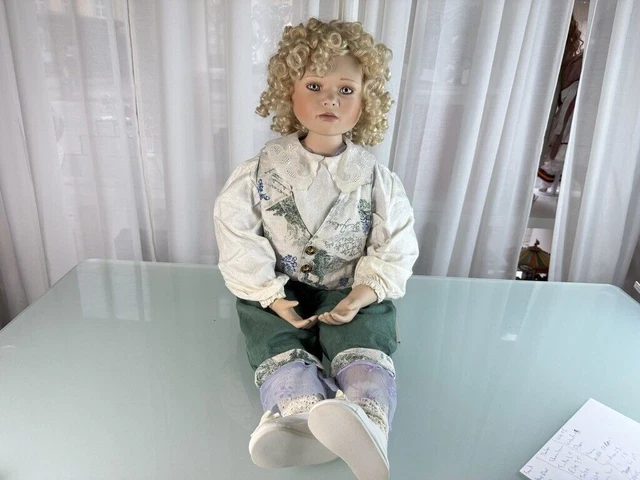Poupée d'artiste Christine Orange porcelaine poupée d'artiste poupée 85