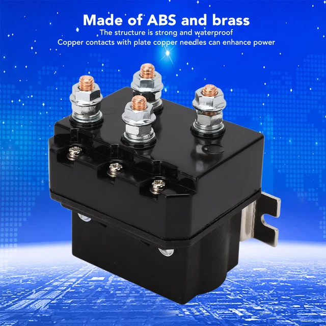 12V 250A ELECTRIC Winch Relay Winch Start Relay Contactor ABS Housing